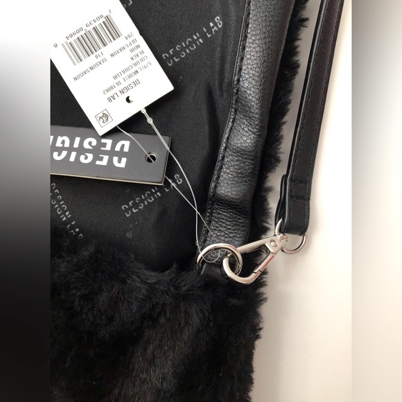 NWT DESIGN LAB LORD & TAYLOR FAUX FUR BAG - Picture 4 of 7